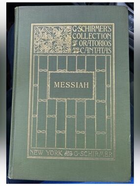 HANDEL: The Messiah-Vocal Score- English (G. Schirmer, 1912, Hardcover)